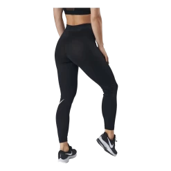 Nike Sportswear Essential Women's High-Waisted Logo Leggings BLACK/WHITE -Damesmode online. 90097 04 003