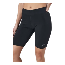 Nike Sportswear Essential Women's Mid-Rise Bike Shorts BLACK/WHITE -Damesmode online. 90097 09 005