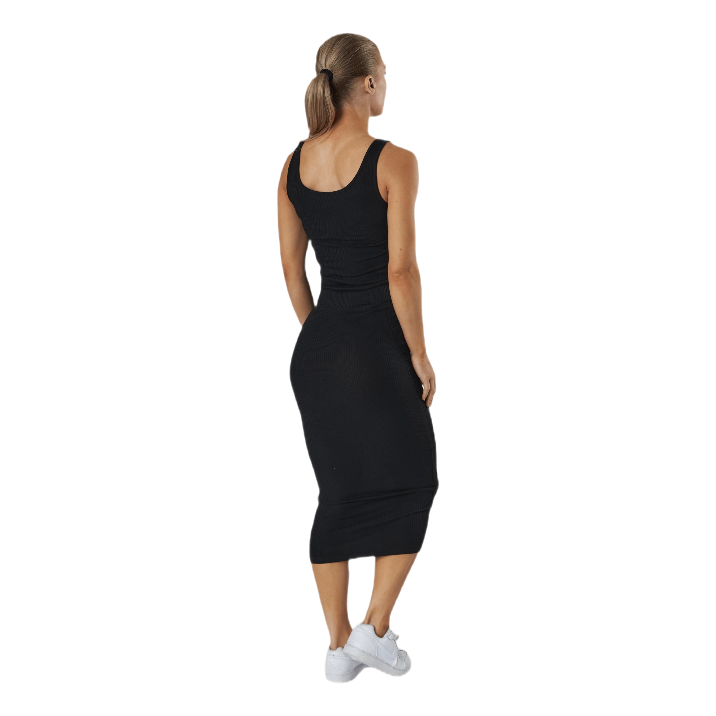 Pieces Kitte Tank Midi Dress Black 4 Pieces Kitte Tank Midi Dress Black - Afbeelding 4