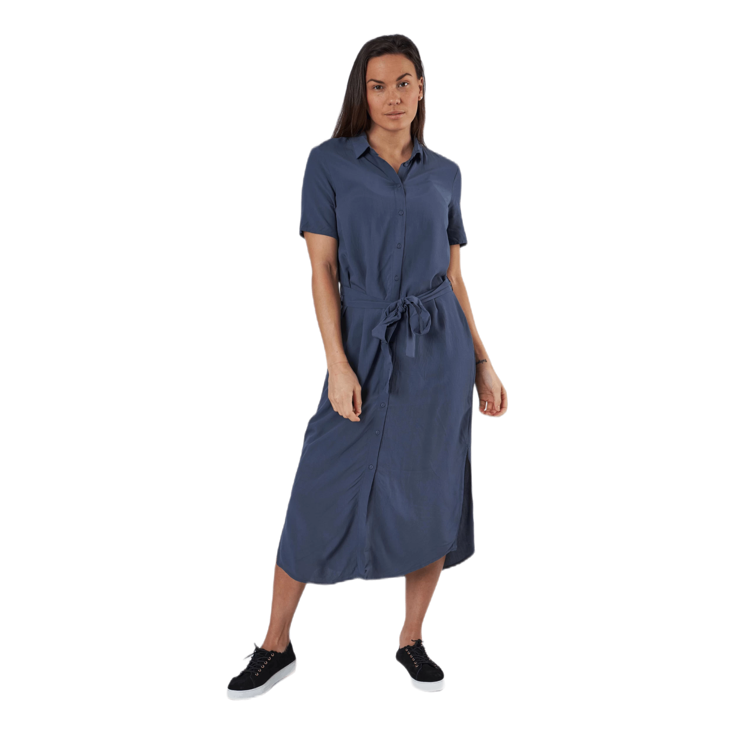 Pieces Cecilie Ss Long Dress Blue 1 Pieces Cecilie Ss Long Dress Blue