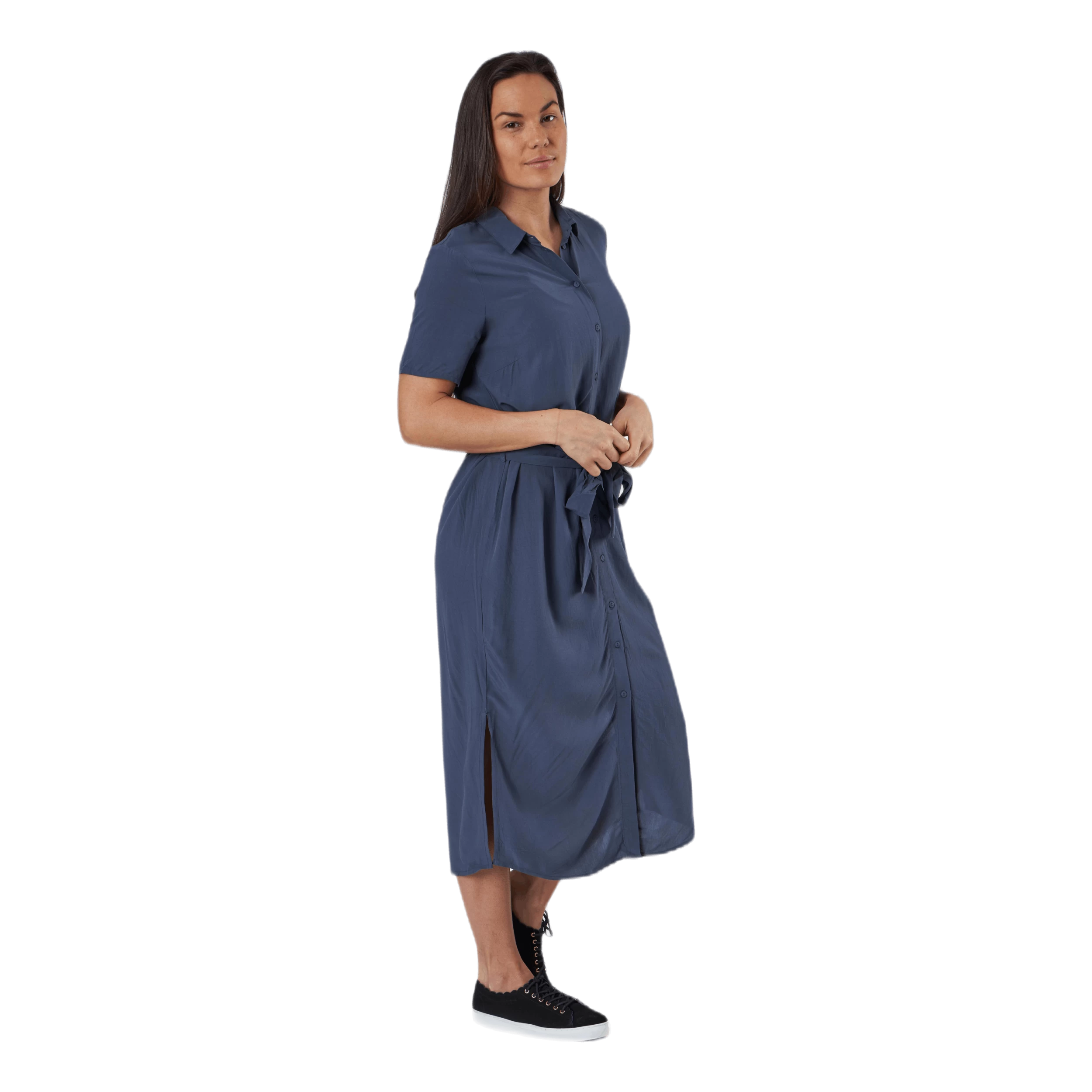 Pieces Cecilie Ss Long Dress Blue 2 Pieces Cecilie Ss Long Dress Blue - Afbeelding 2