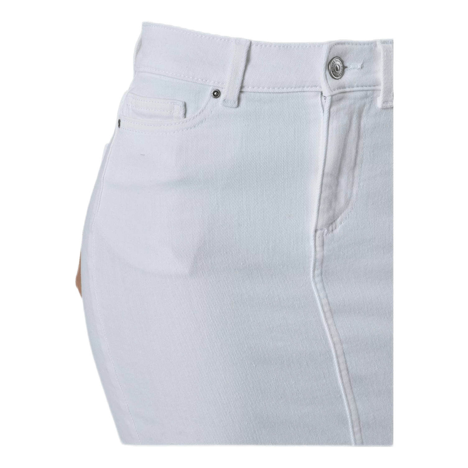 Pieces Lili Mw Denim Skirt White 4 Pieces Lili Mw Denim Skirt White - Afbeelding 4